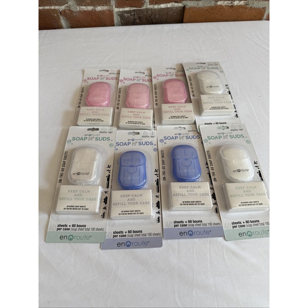 Soap N' Suds Soap Sheets/Strips For Washing Hands Case 40 Sheets + 60 Bonus 8 Pk
